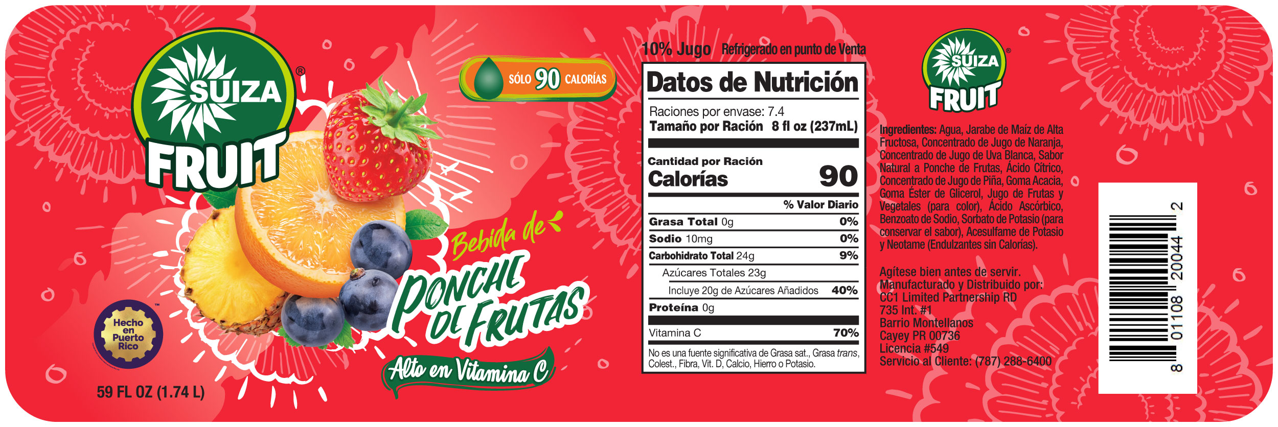 Jugo de frutas Suiza